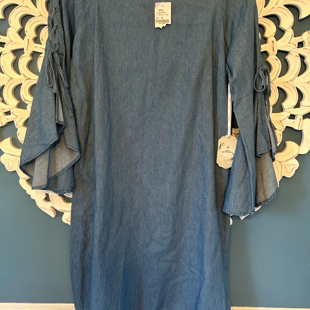 NWT Kate Generation Blue Denim Dress size medium